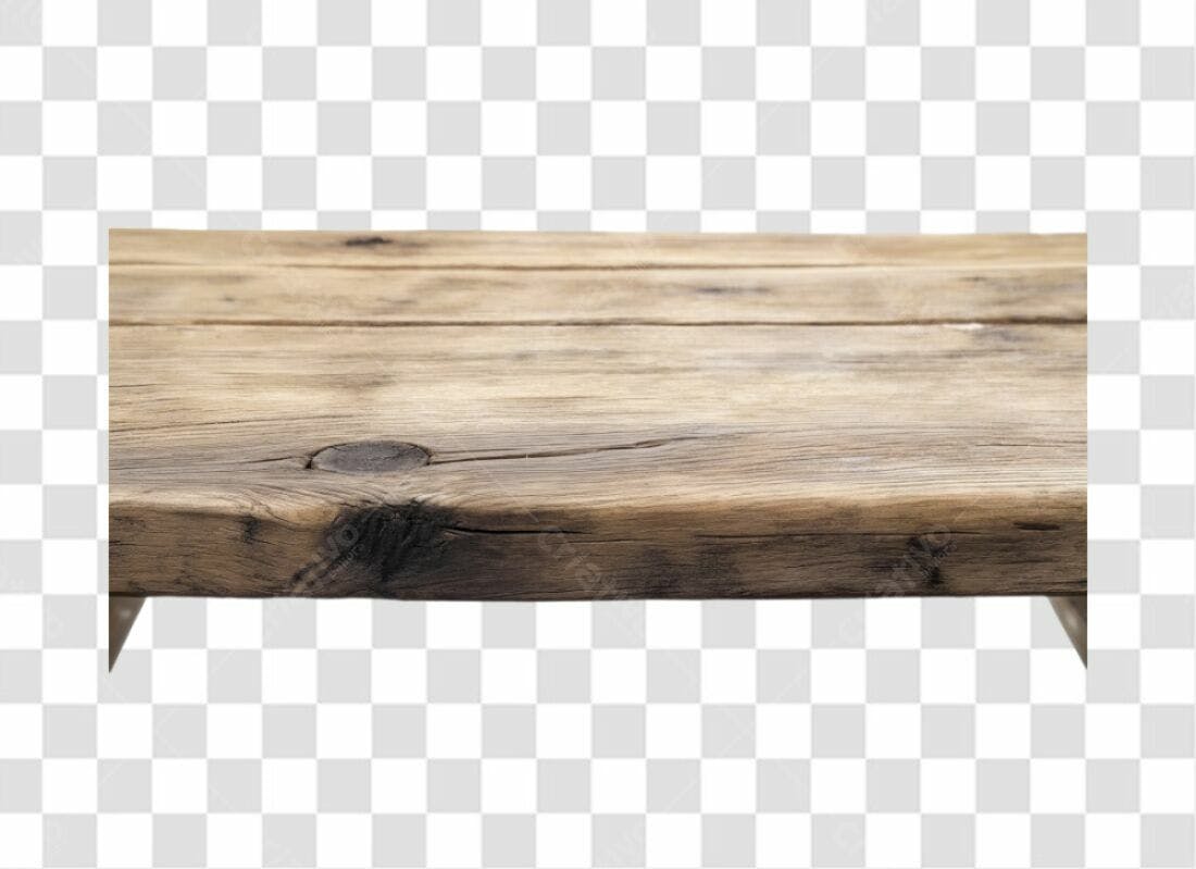 Mesa de Madeira PNG com fundo transparente