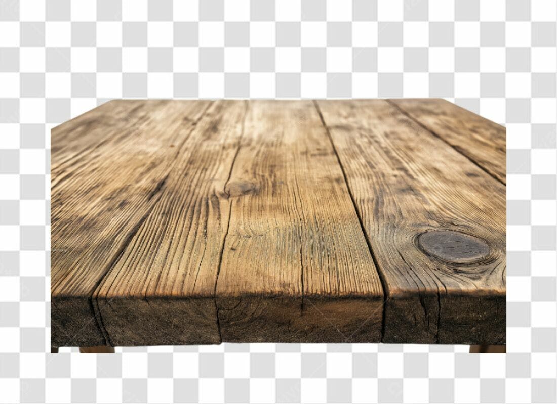 Textura Madeira Mesa Rustica PNG com fundo transparente
