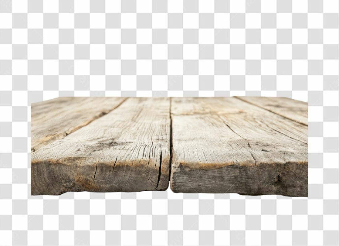 PNG Mesa de Madeira Rustica com fundo transparente