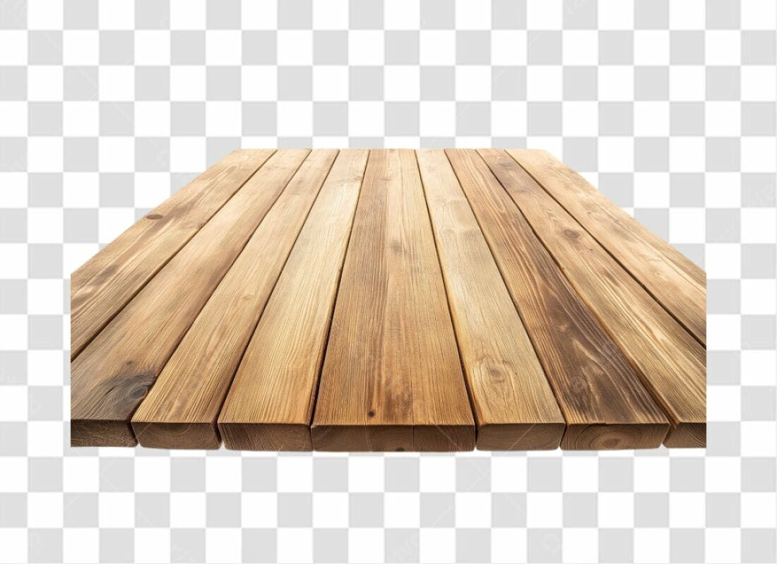 Mesa de Madeira PNG com fundo transparente