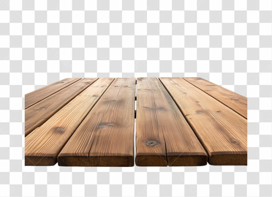Mesa de Madeira PNG com fundo transparente
