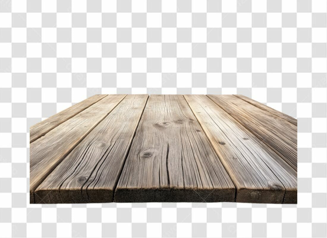 Mesa de Madeira PNG com fundo transparente