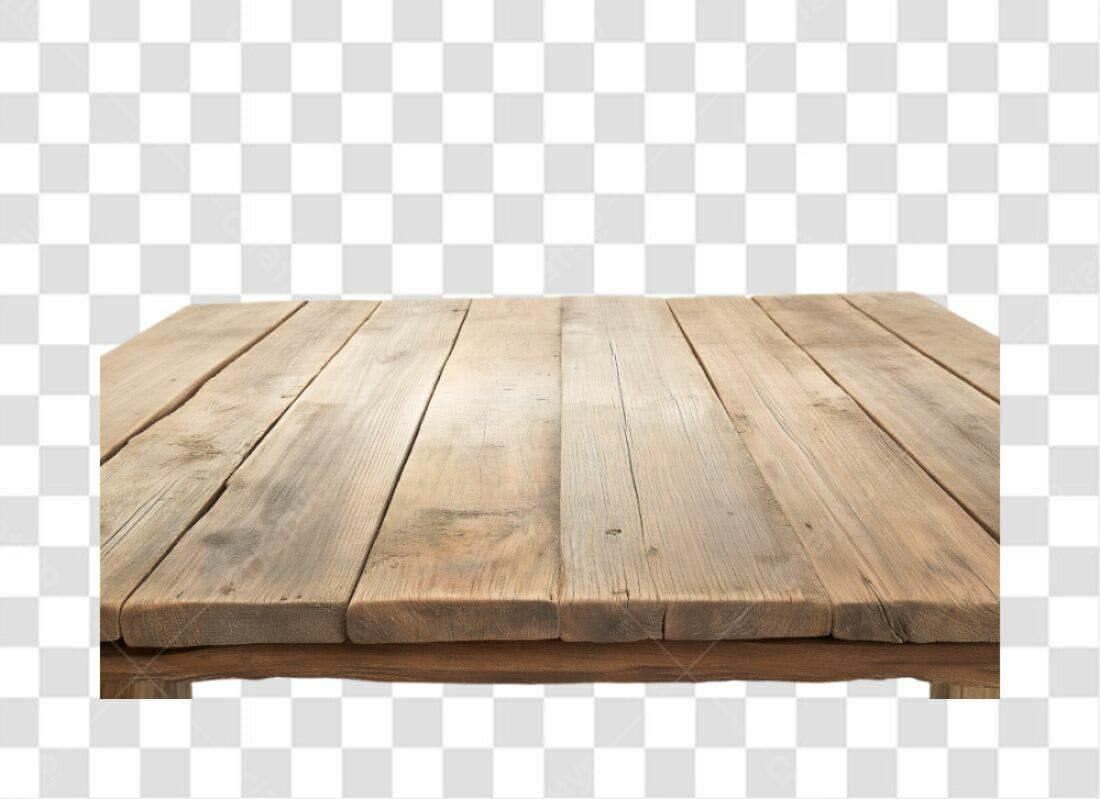 Mesa de Madeira PNG com fundo transparente