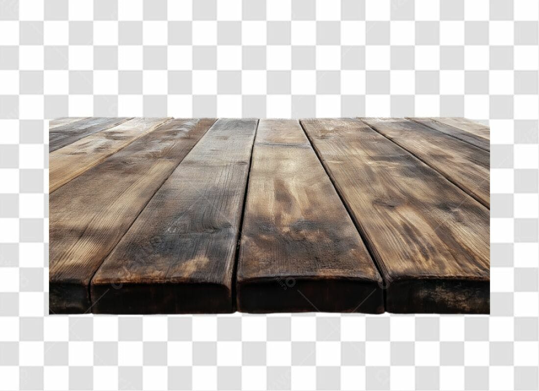 Mesa de Madeira PNG com fundo transparente
