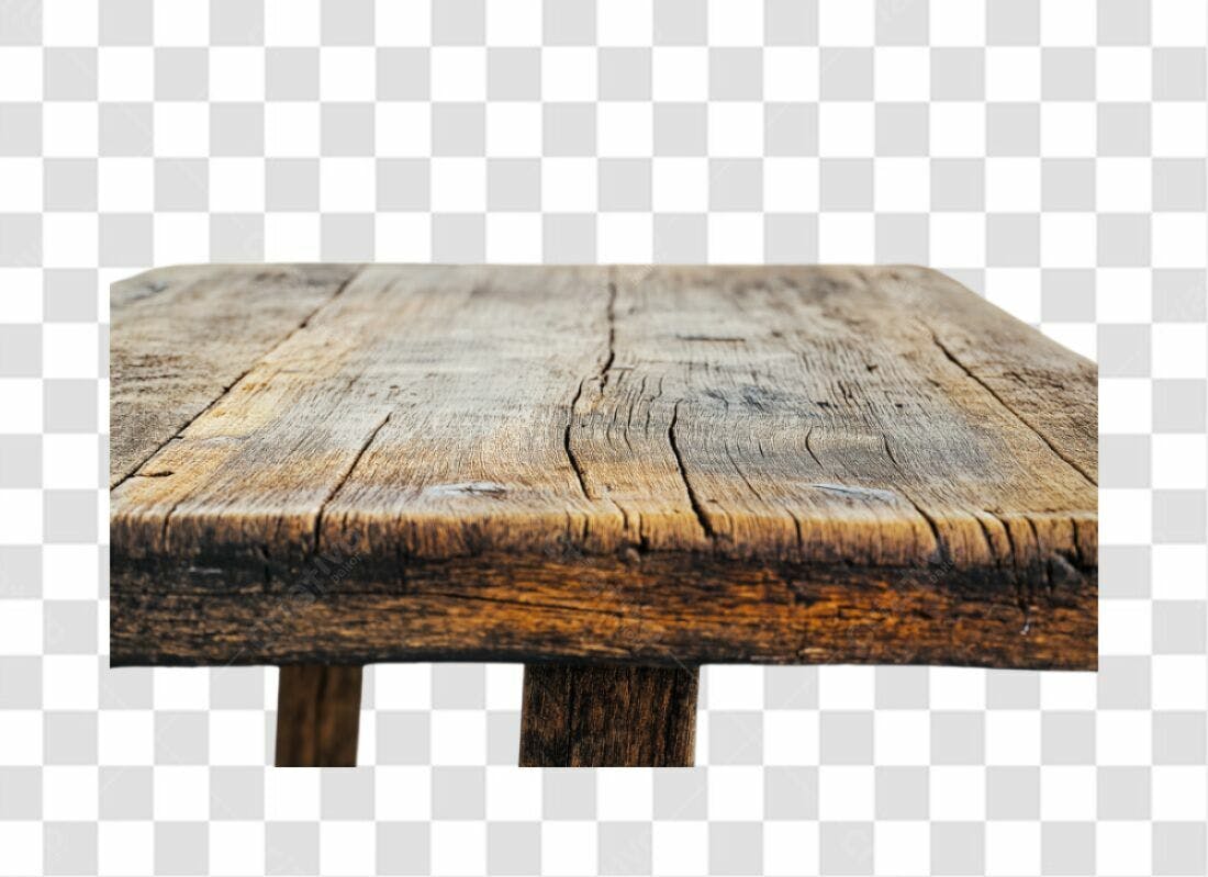 Textura Madeira Mesa Rustica PNG com fundo transparente