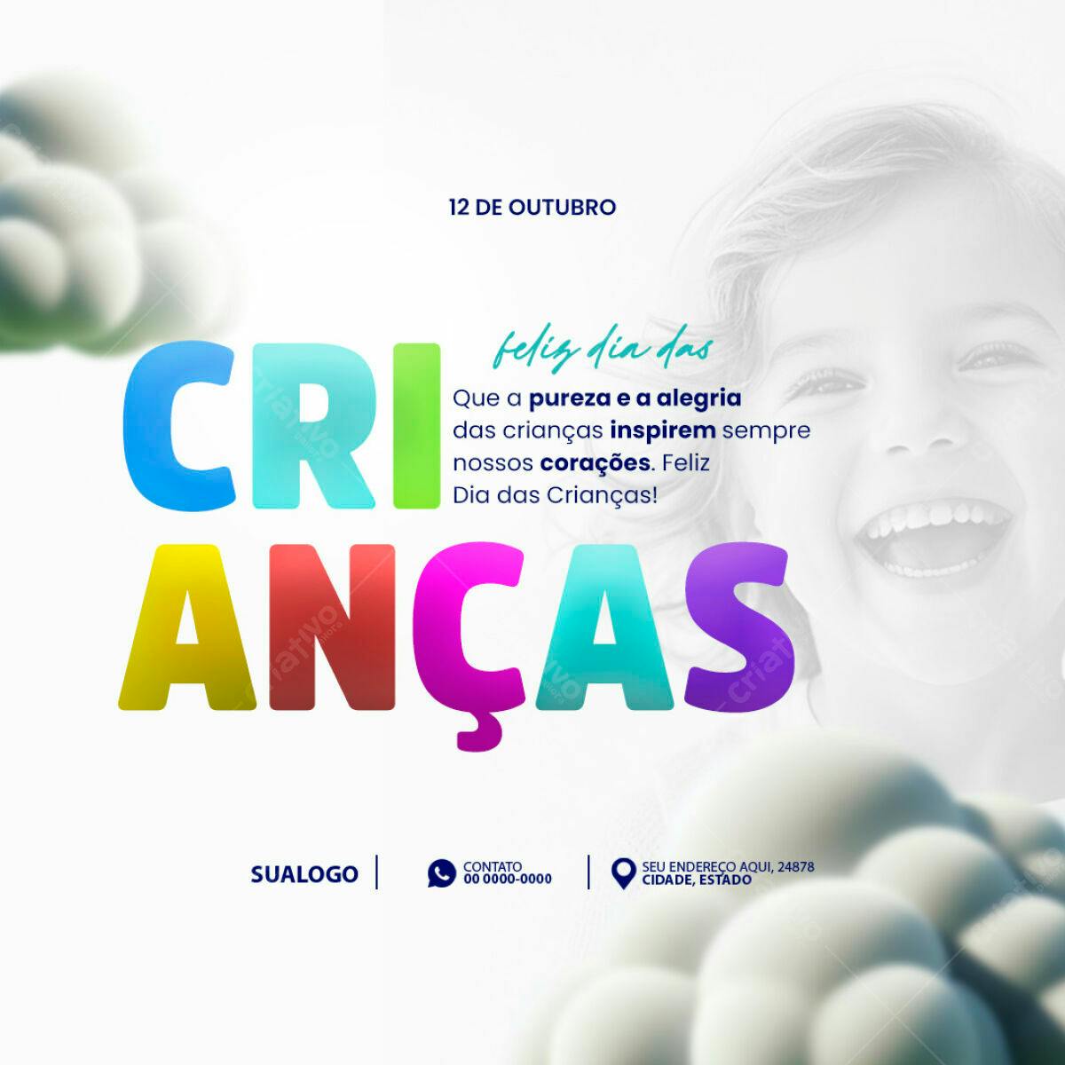 Postagem Dia das Crianças PSD Editável
