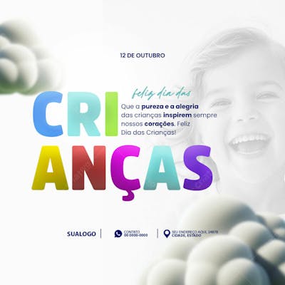 Feliz Dia Das Crianças 12 De Outubro