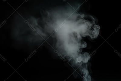 Overlay Ou Efeito De Fumaça Sobre Um Fundo Preto