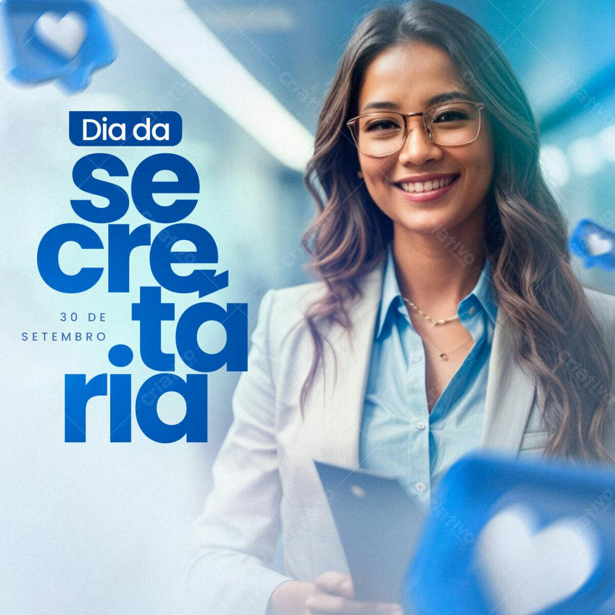 Post para Dia da Secretária PSD Editável