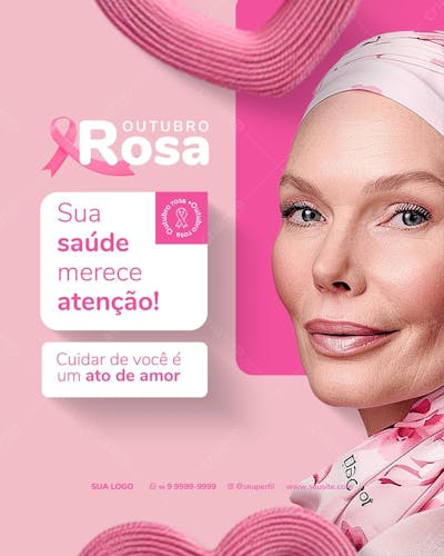 Outubro Rosa Sua Saúde Merece Atenção