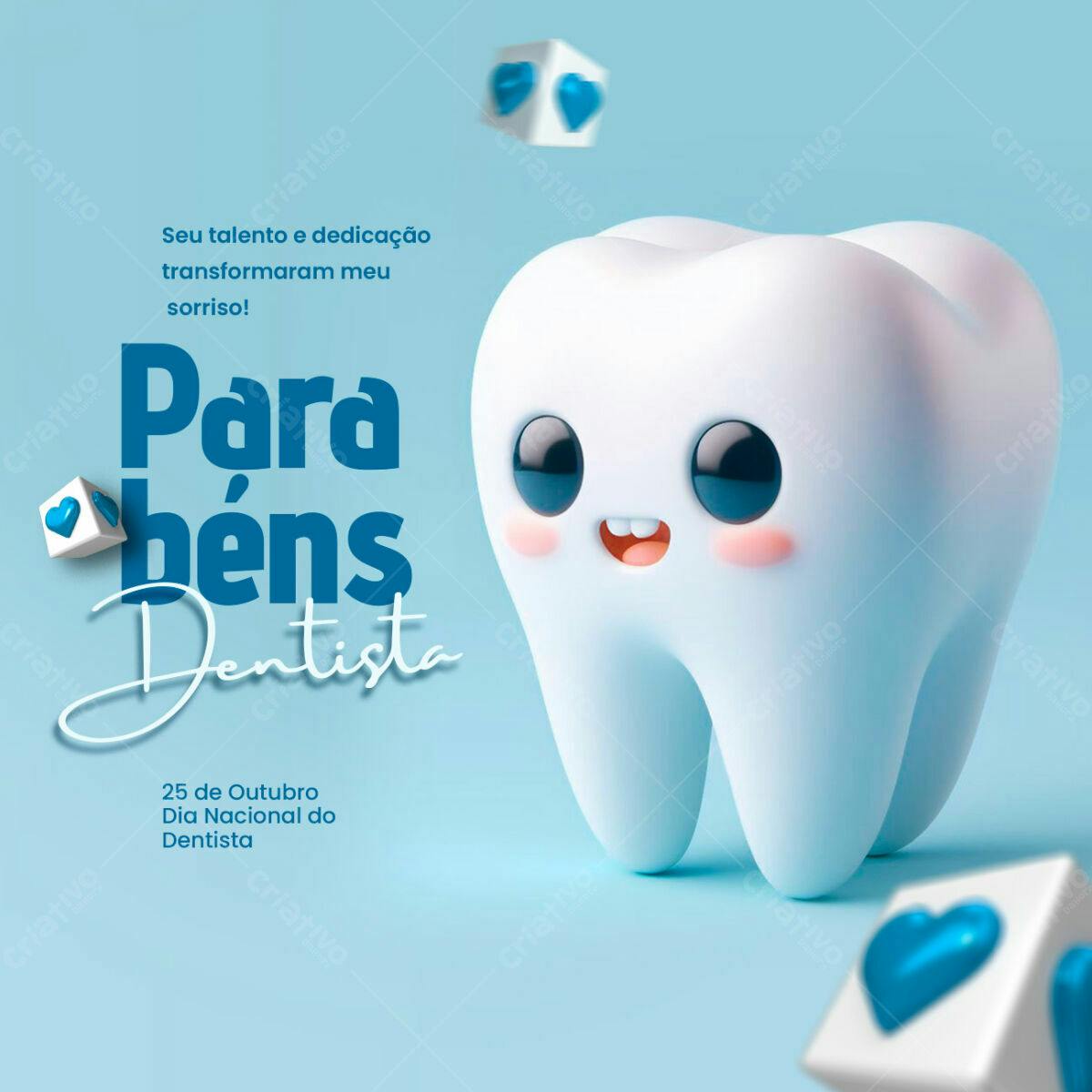 Postagem Dia do Dentista PSD Editável