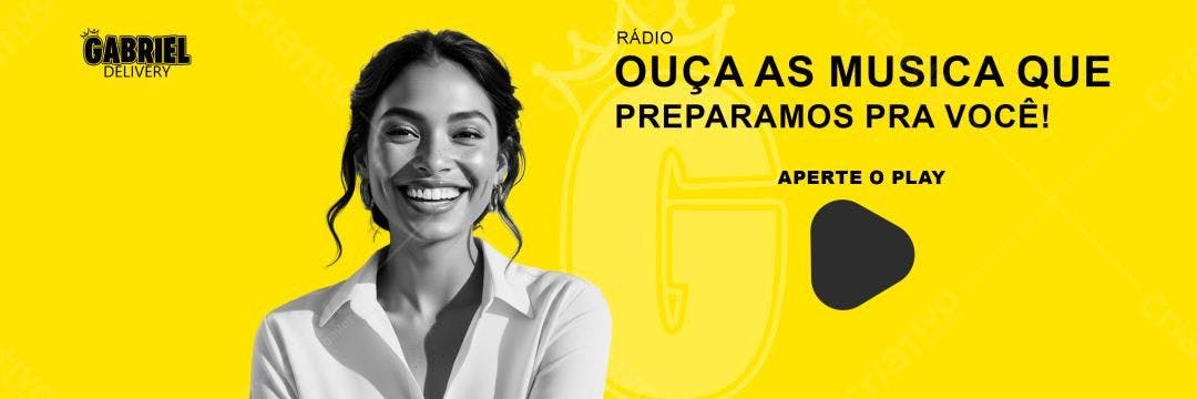 Banner Rádio Online PSD Editável