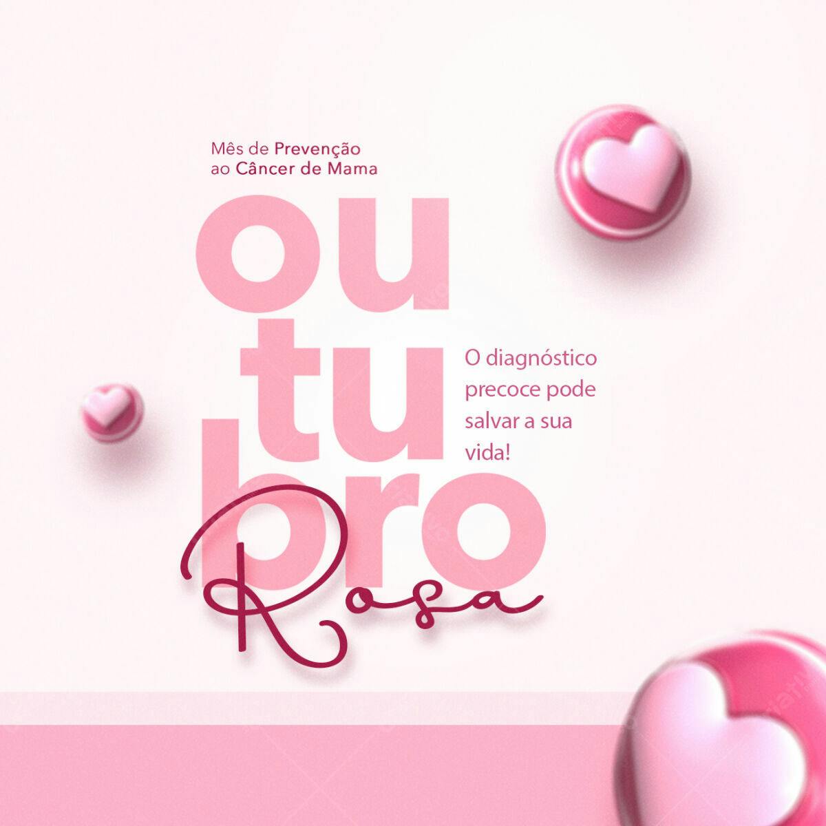 Post para Outubro Rosa PSD Editável