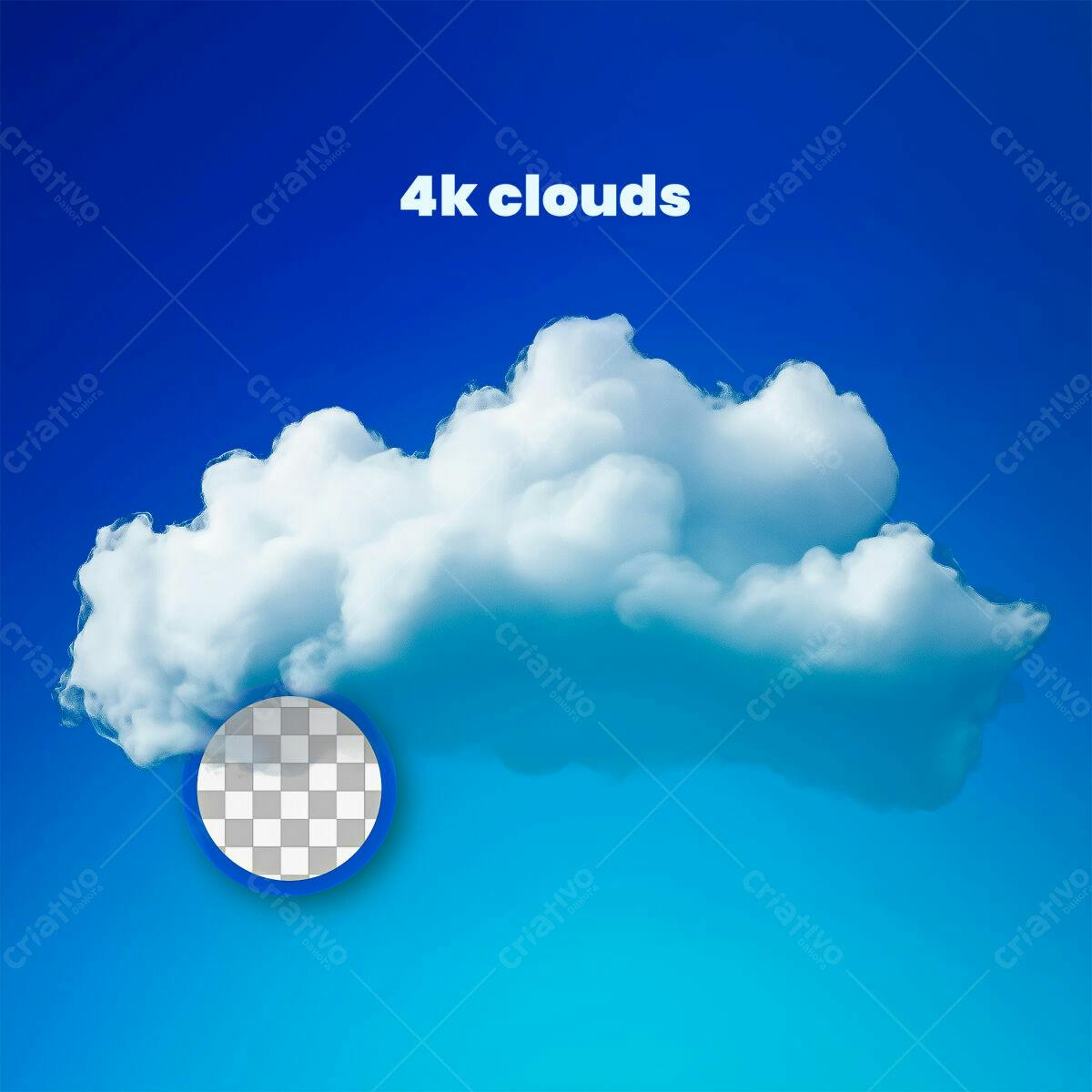 Nuvem 4k PSD Editável