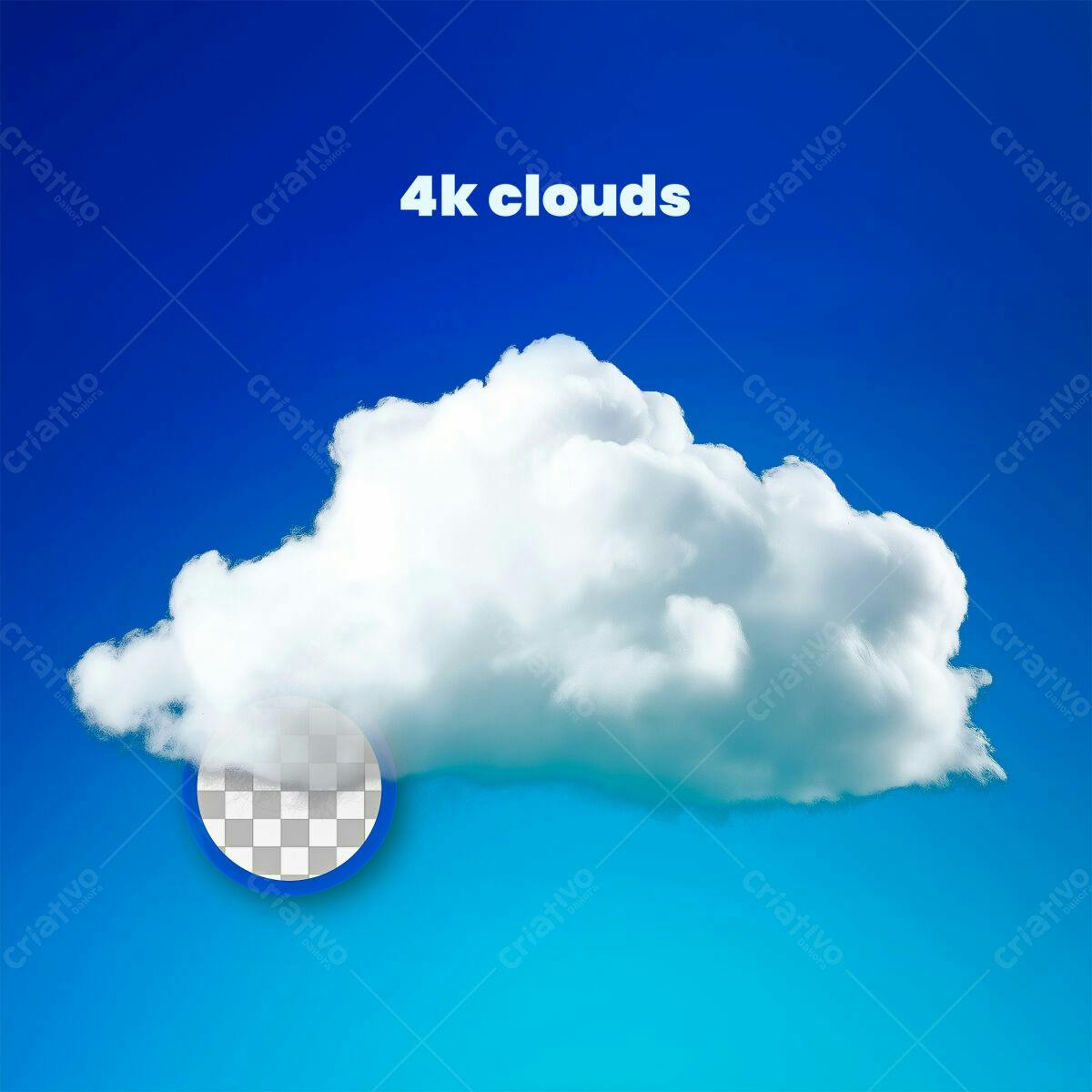 Nuvem 4K PSD Editável