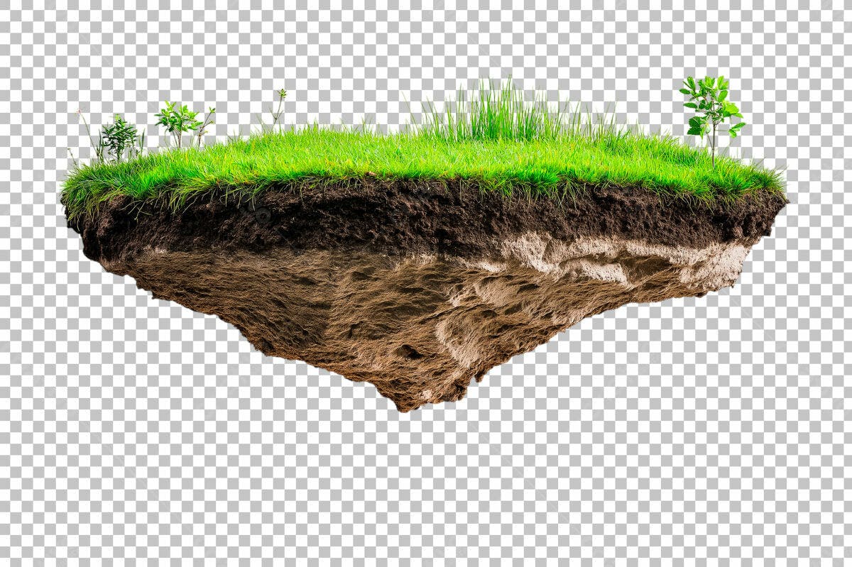 Recurso Gráfico Ilha Flutuante PSD Editável