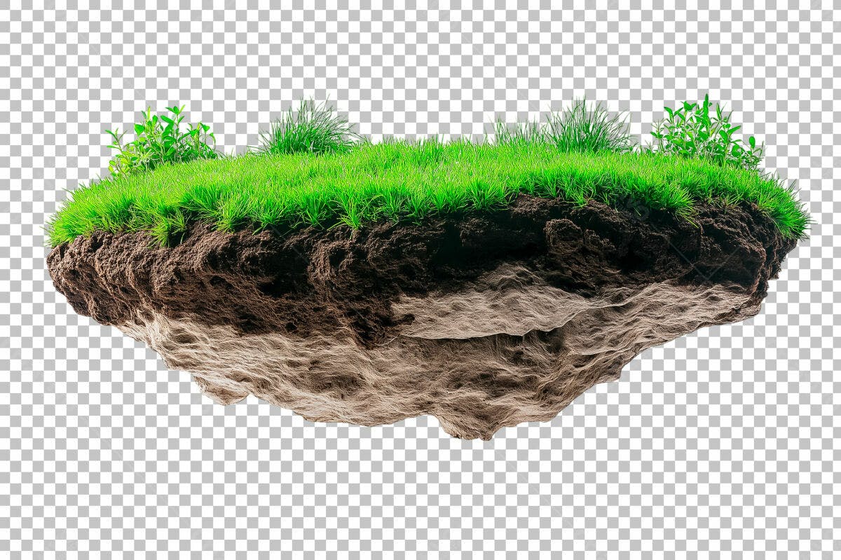 Recurso Gráfico Ilhas Flutuantes PSD Editável