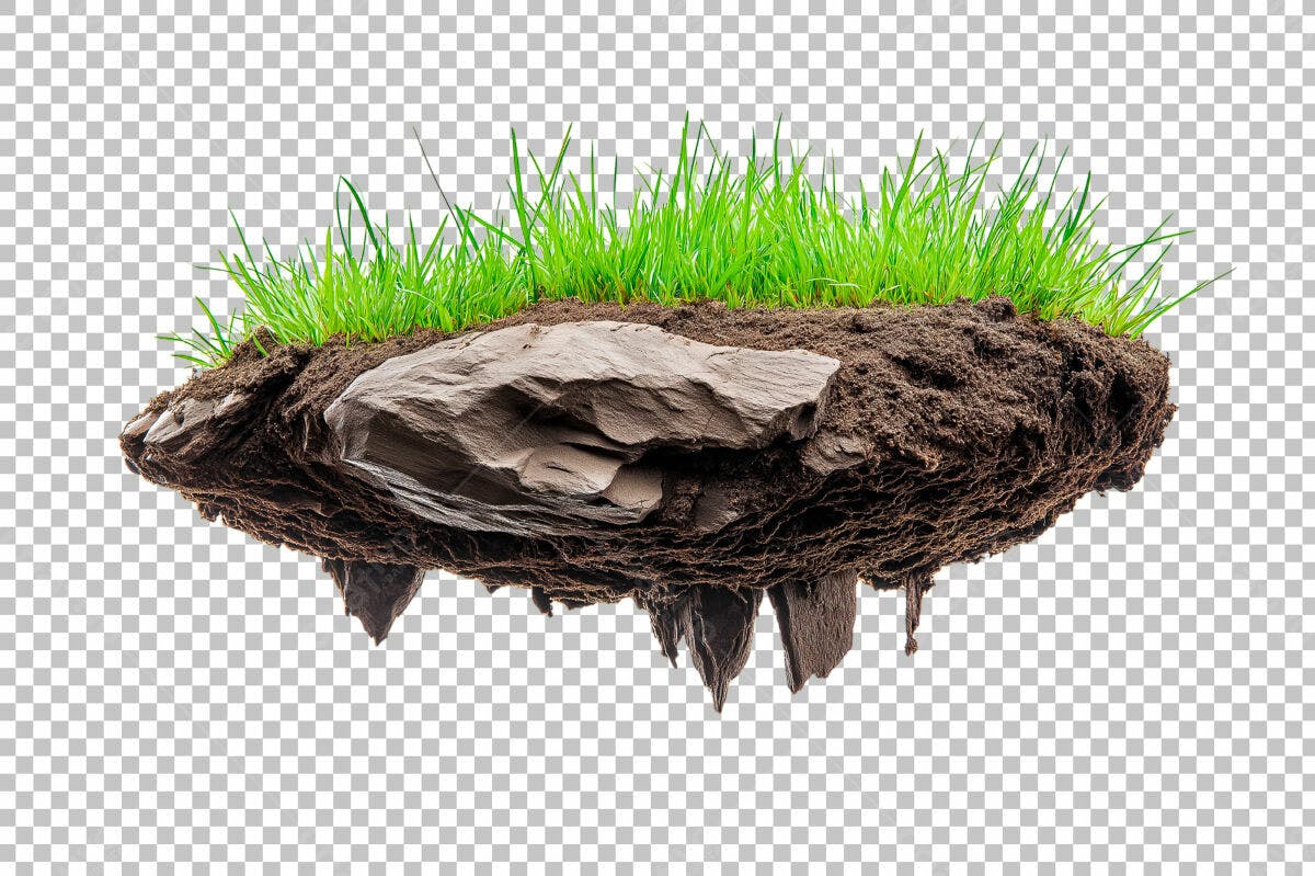 Recurso Gráfico Ilhas Flutuantes PSD Editável