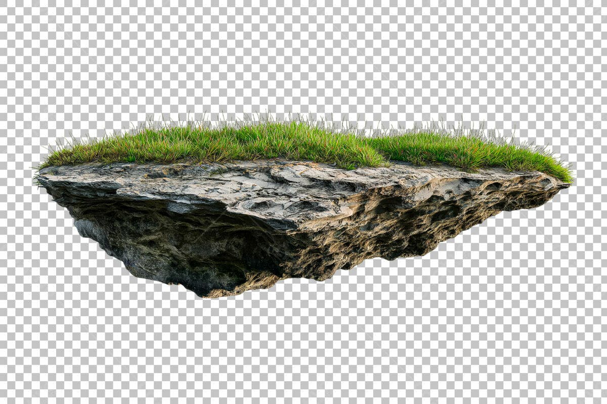 Recurso Ilhas Flutuantes PSD Editável
