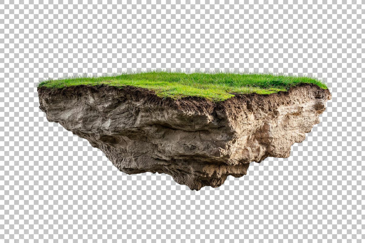 PSD Ilhas Flutuantes para Design de Jogo PSD Editável