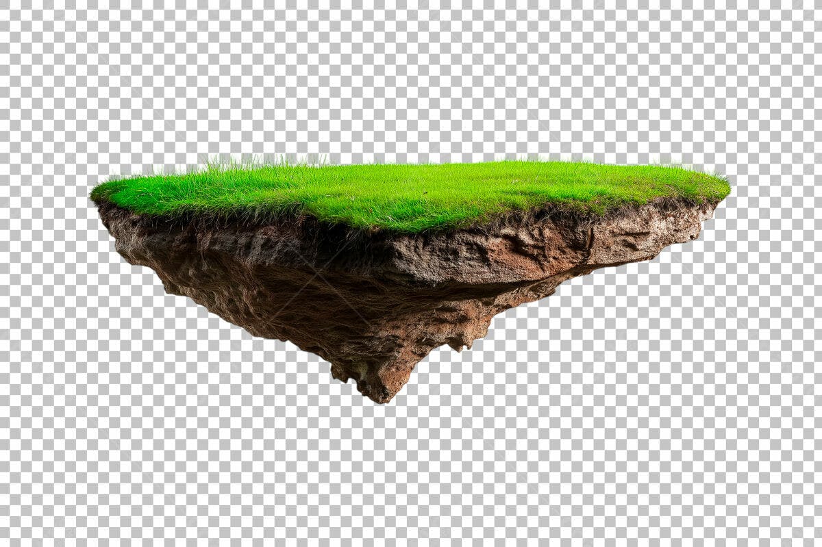 Recurso Ilhas Flutuantes PSD Editável