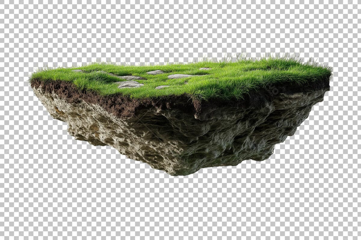 Recurso Ilhas Flutuantes PSD Editável