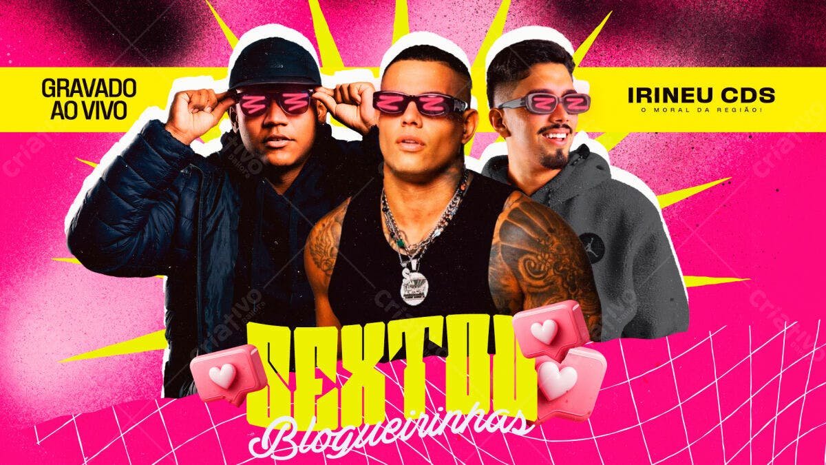 Flyer para Show do Irinieu CDS PSD Editável