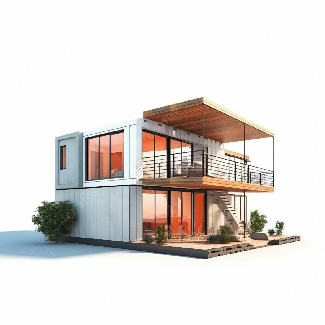 Casa container moderna arquitetura minimalista