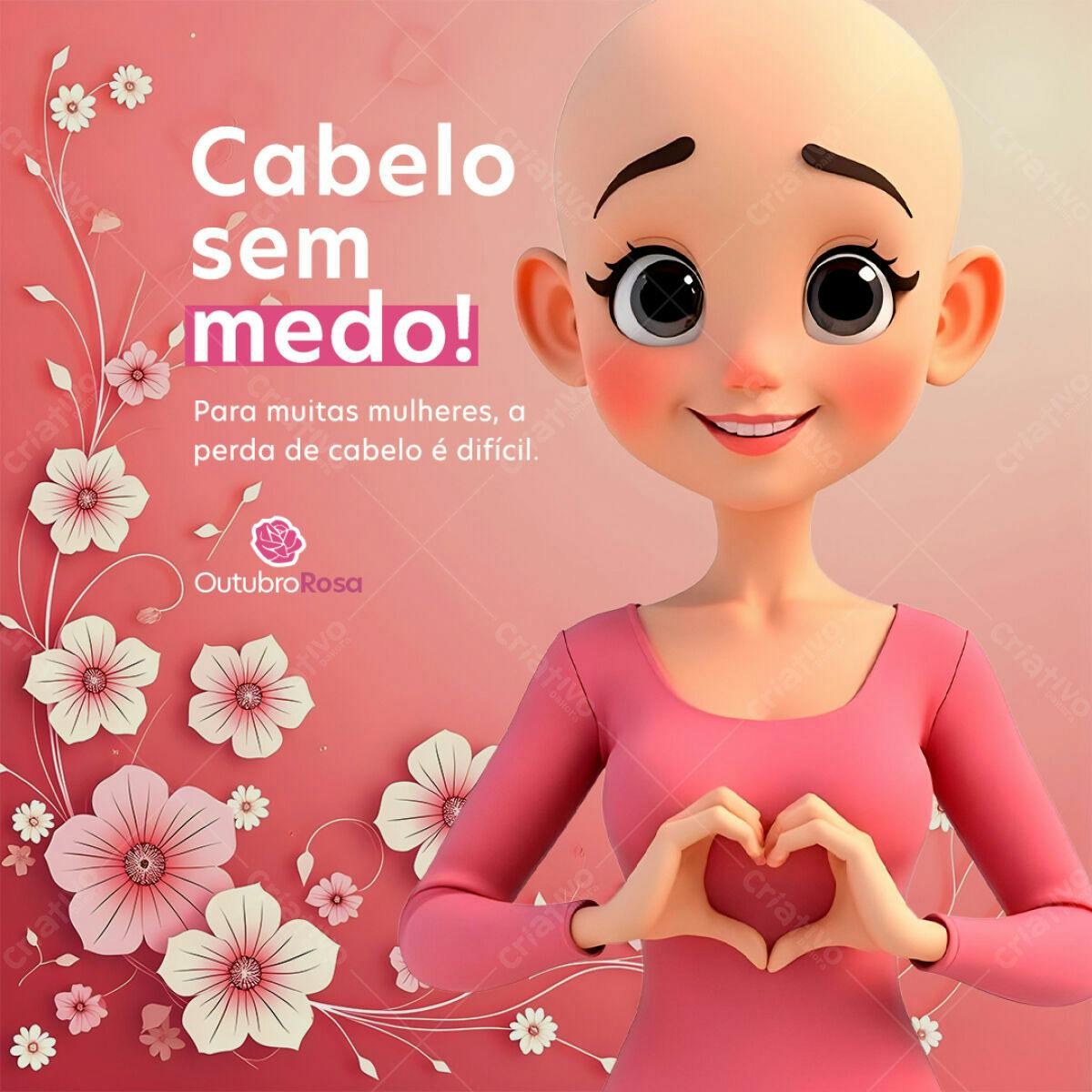 Post para Outubro Rosa PSD Editável