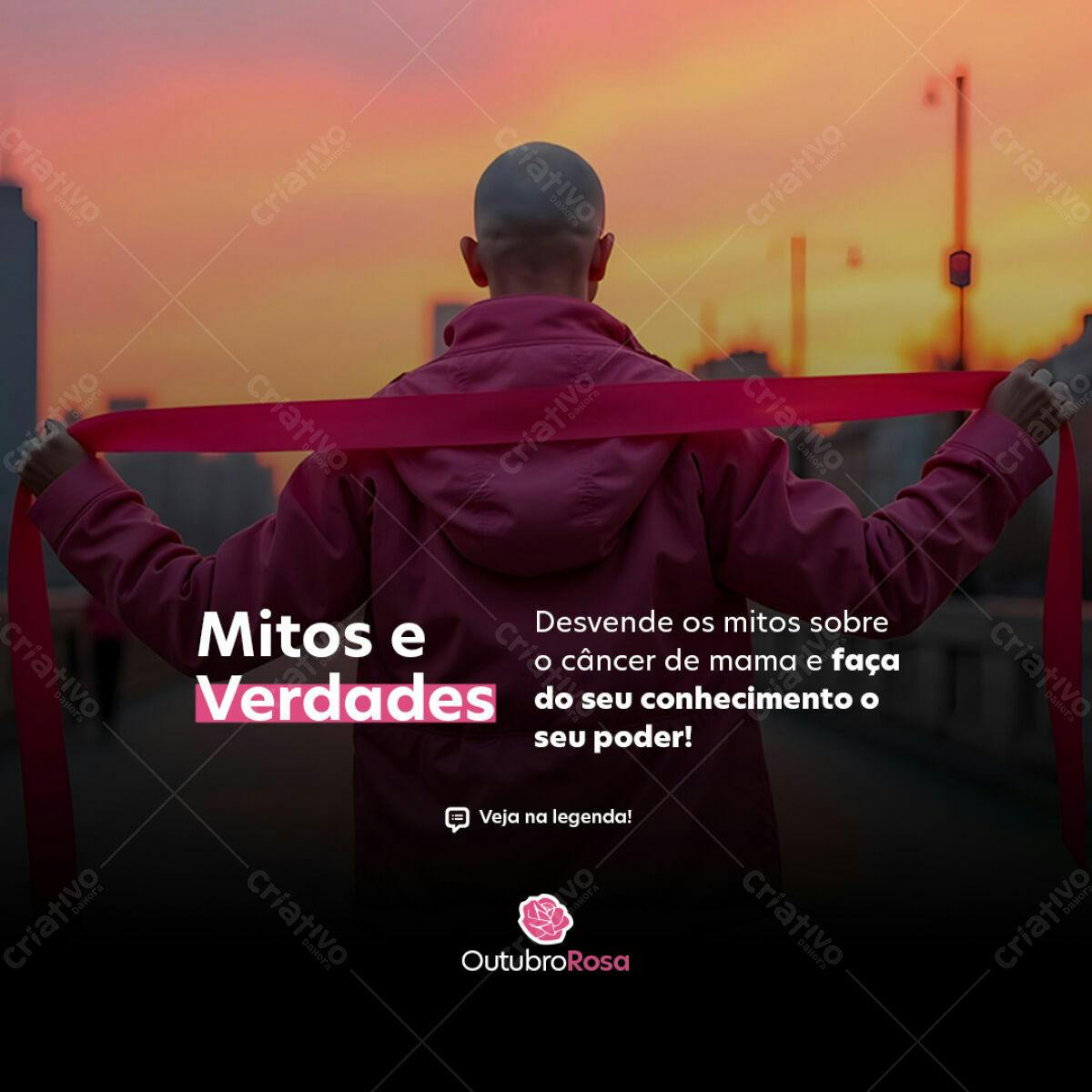 Post para Outubro Rosa PSD Editável