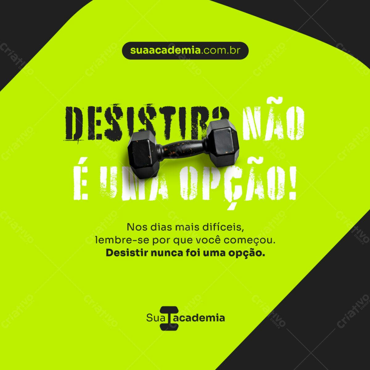 Post para Academia PSD Editável
