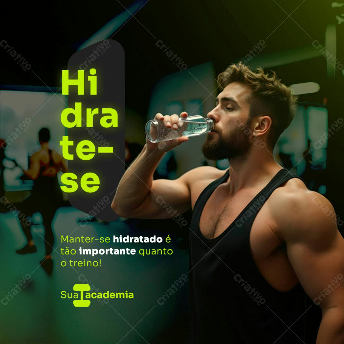 Post para Academia PSD Editável