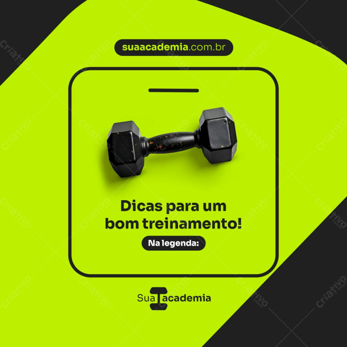 Post para Academia PSD Editável