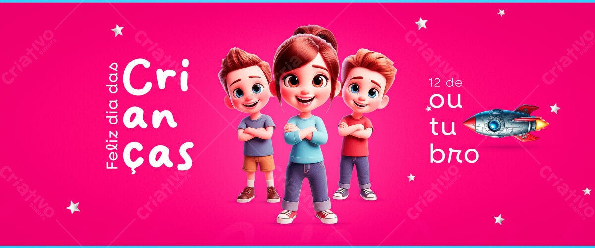 Banner Dia das Crianças PSD Editável