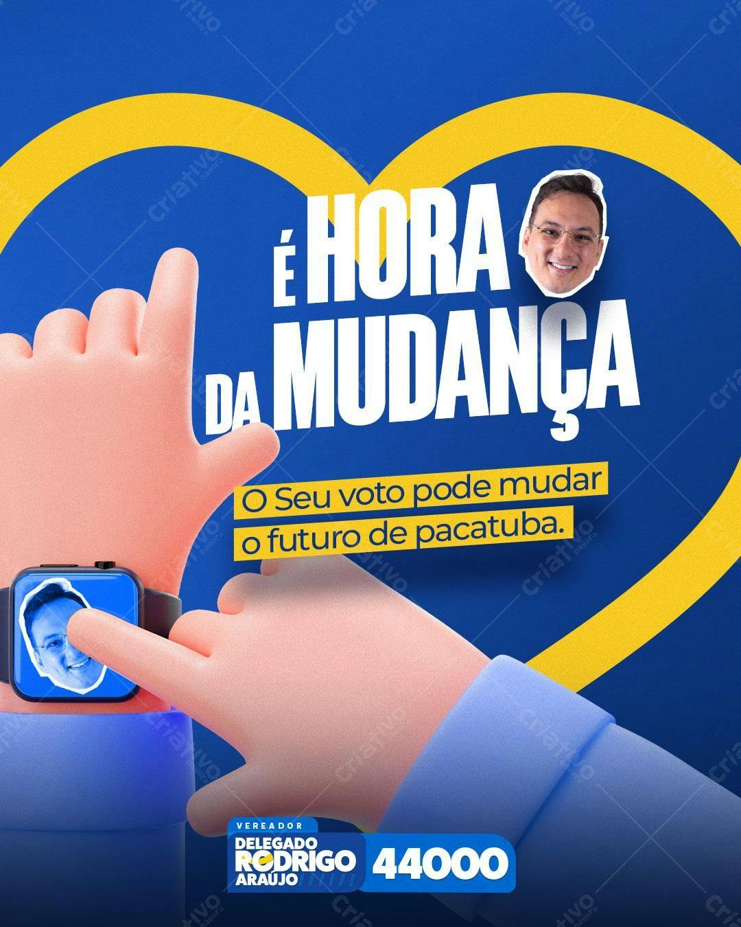 PSD para Campanha Política Eleitoral PSD Editável