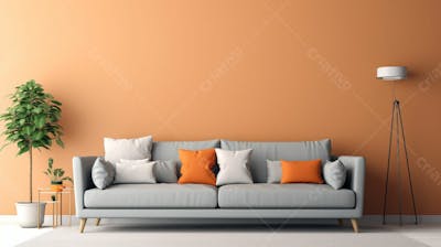 Kamranch 1 3D Sofa In Light Grey Color Living Room Interior With 56493E 2E 9A 85 431A Abd 1 13939Bfea 9D 0