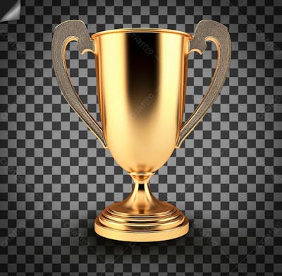 Troféu De Ouro Ou Dourado Em Alta Qualidade Para Composição