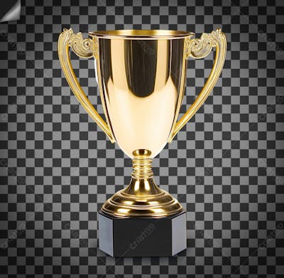 Troféu De Ouro Ou Dourado Em Alta Qualidade Para Composição