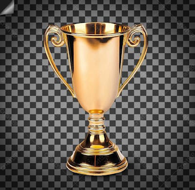Troféu De Ouro Ou Dourado Em Alta Qualidade Para Composição