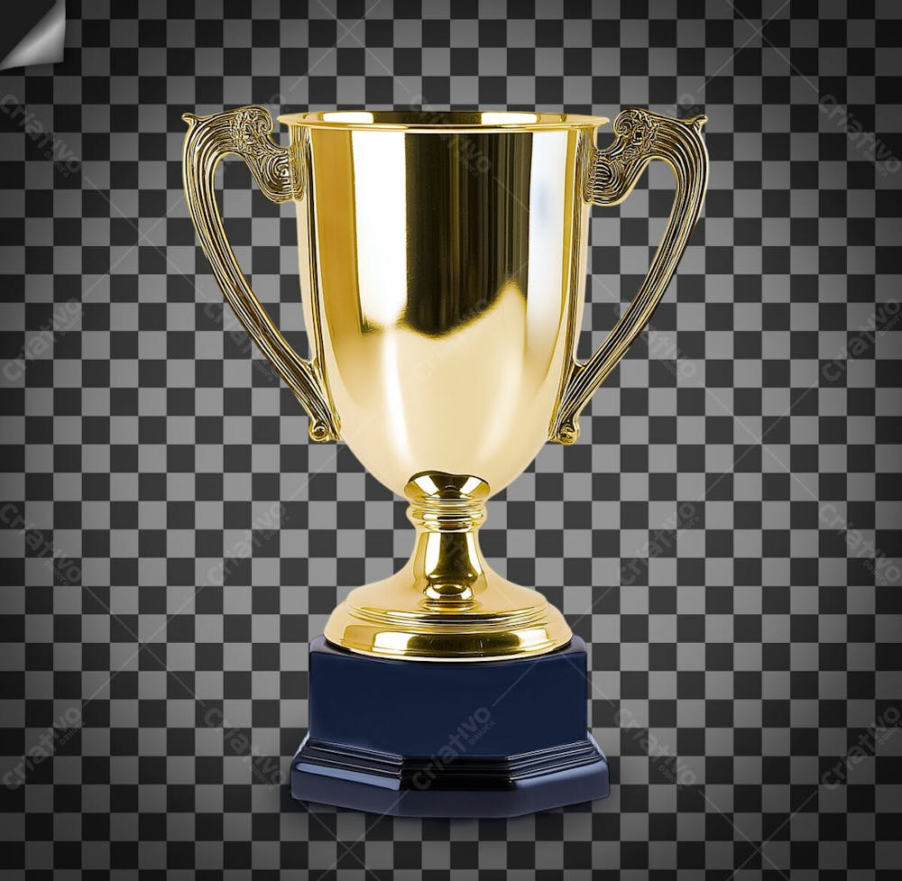 Troféu De Ouro Ou Dourado Em Alta Qualidade Para Composição