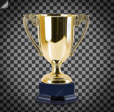 Troféu De Ouro Ou Dourado Em Alta Qualidade Para Composição