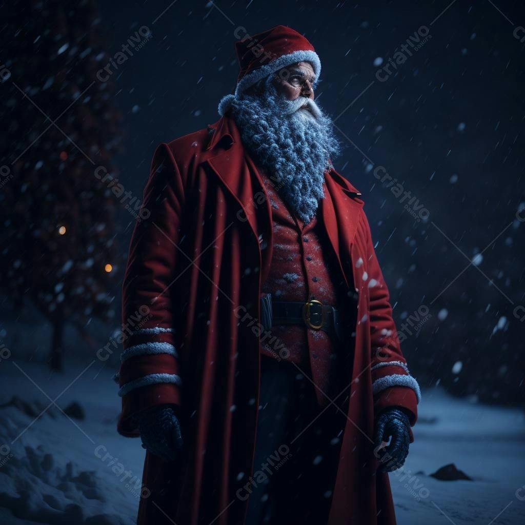 Papai Noel na noite de Natal