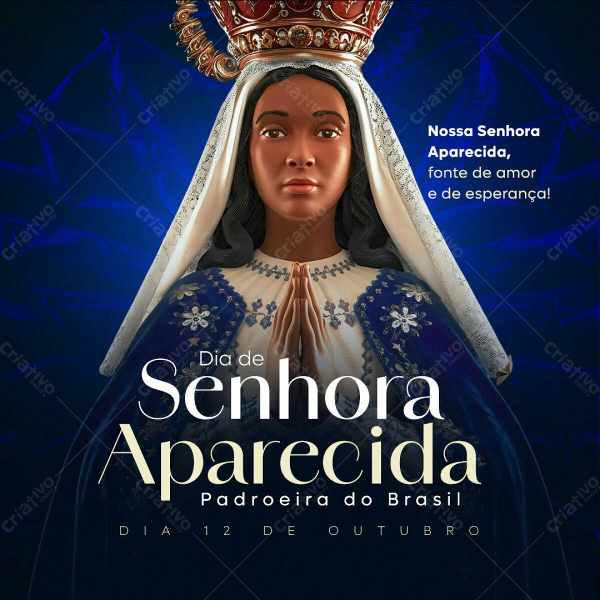 Imagem Dia de Nossa Senhora Aparecida PSD Editável