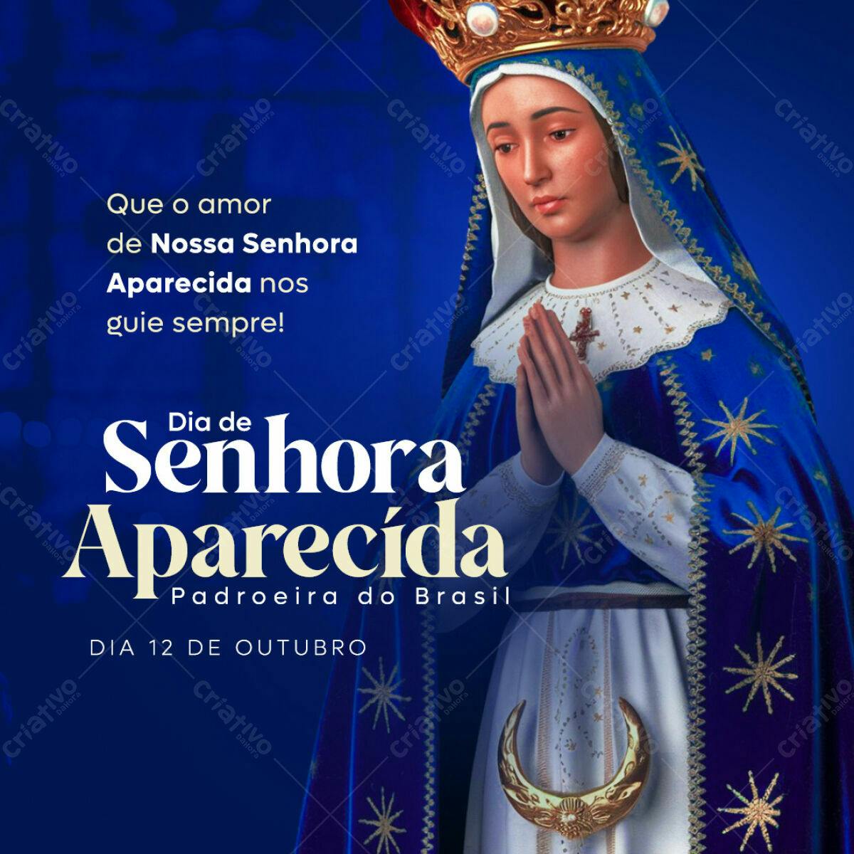 Flyer Dia de Nossa Senhora Aparecida PSD Editável