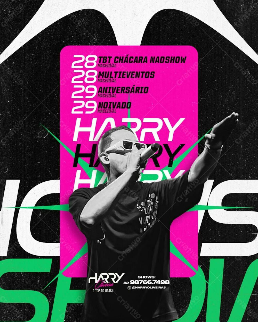 Agenda Semanal 03 Setembro - Harry Oliveira