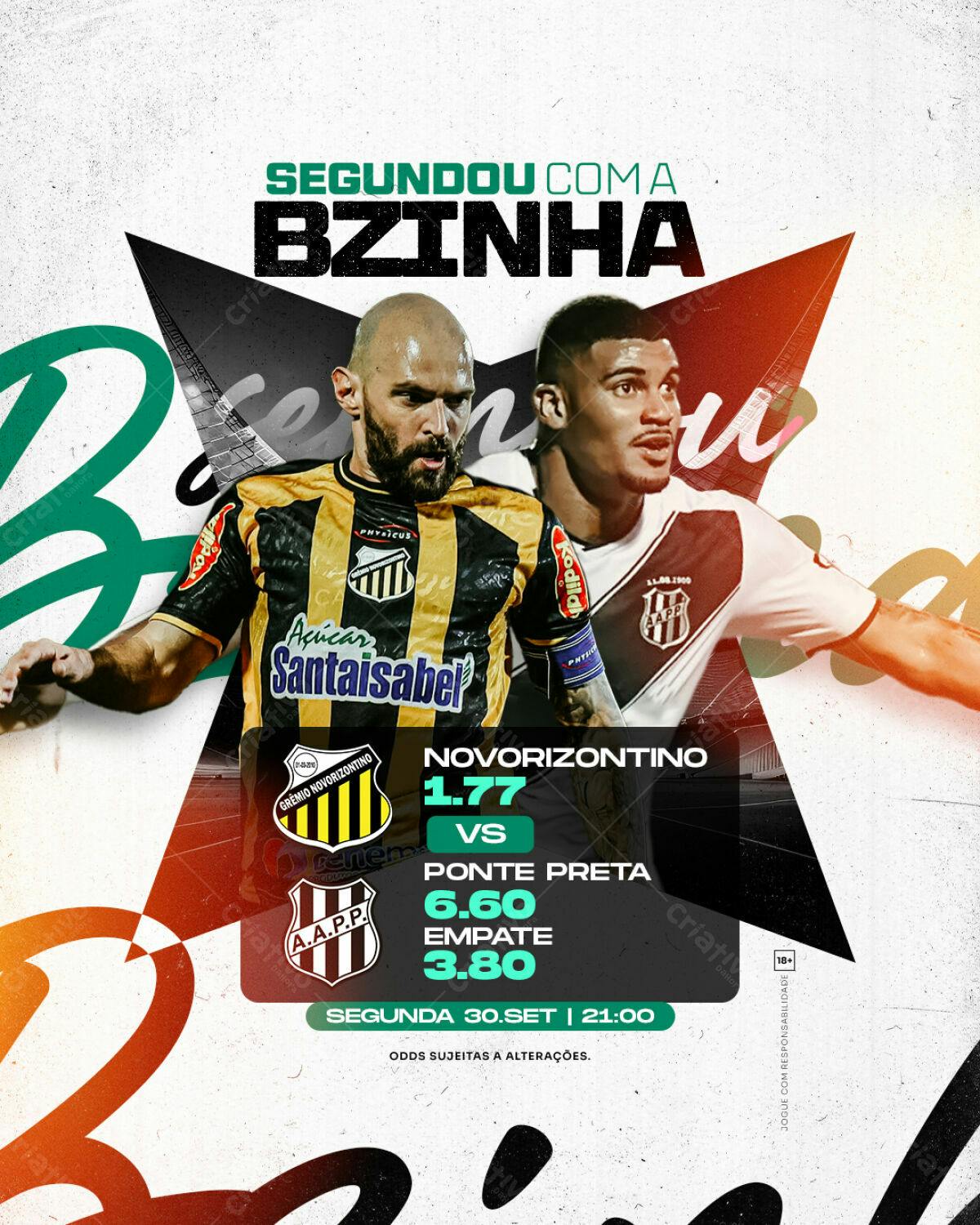 Flyer Apostas Esportivas Futebol PSD Editável