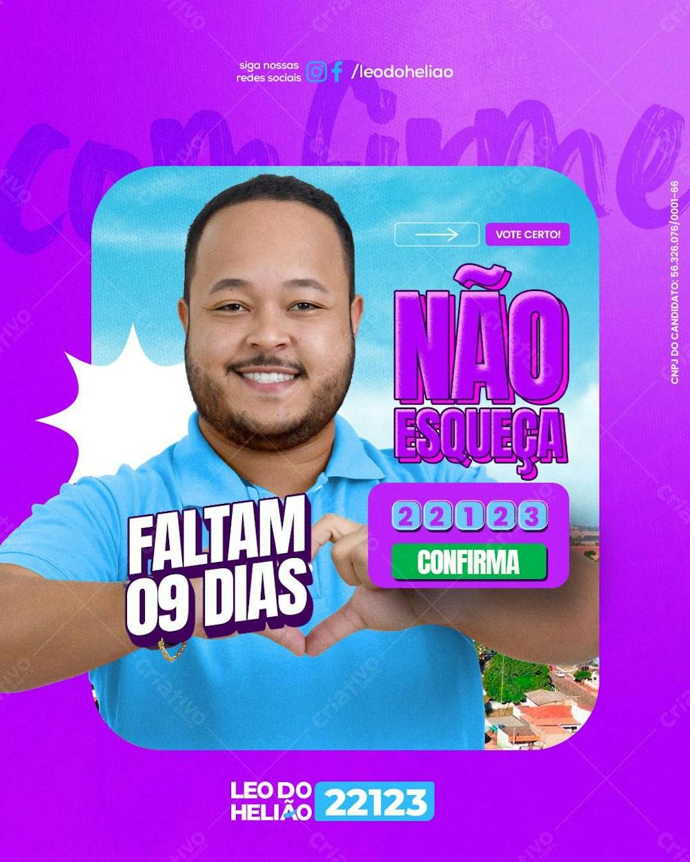 Não esqueça Faltam 09 Dias