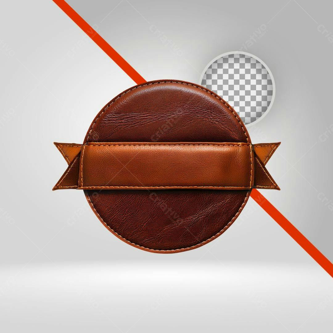 Selo vintage marrom PNG com fundo transparente