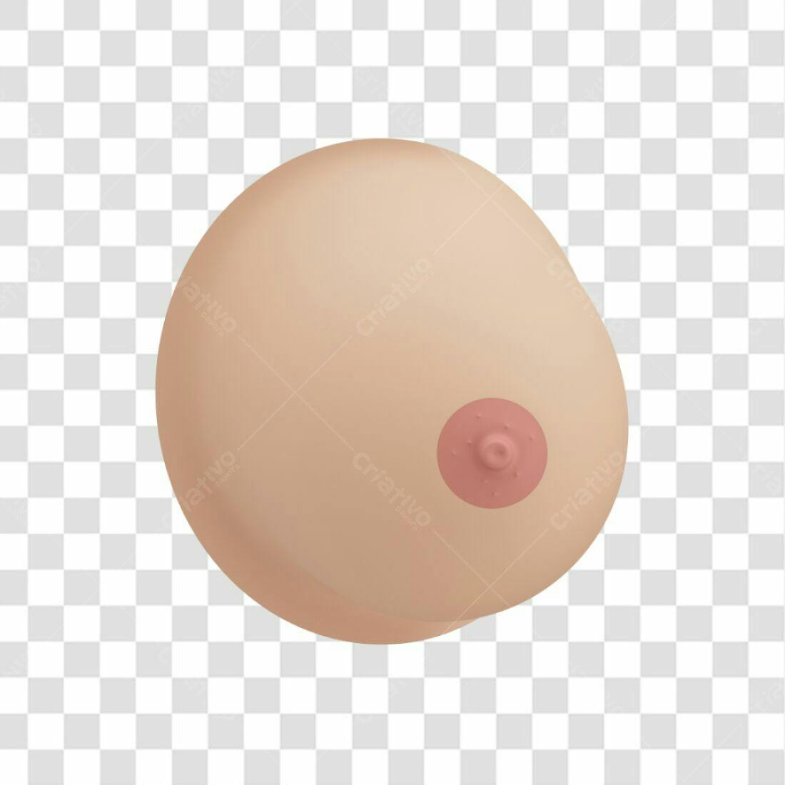 Icone Seio Feminino PNG com fundo transparente