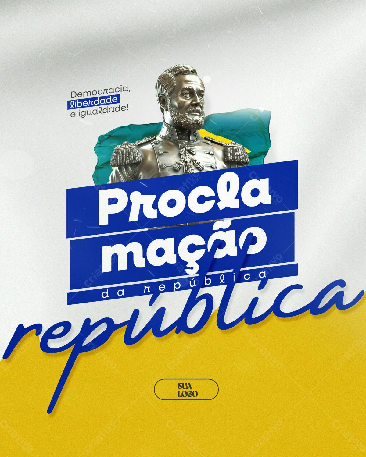 Post para o Dia da Proclamação da República PSD Editável